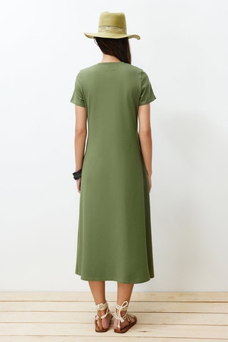 Robe midi - 
Vert
