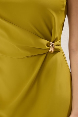 Robe midi - Vert olive