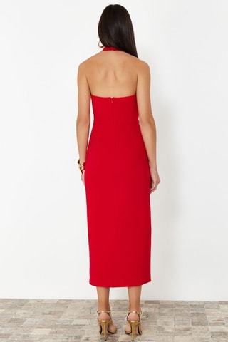 Robe fourreau - Rouge