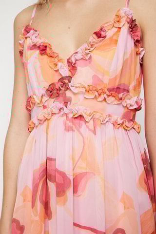 Robe midi - Rose