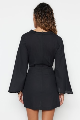 Robe portefeuille Noir