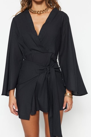 Robe portefeuille Noir