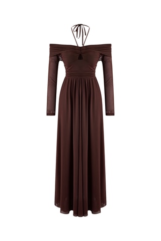 Robe longue - Marron foncé