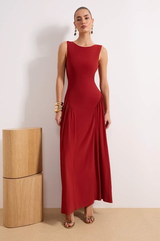 Robe longue - Rouge