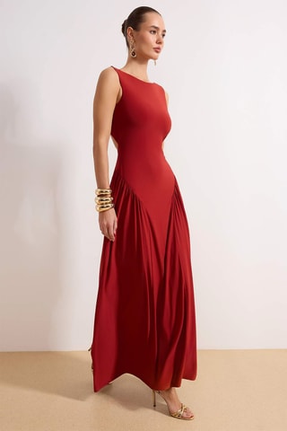 Robe longue - Rouge