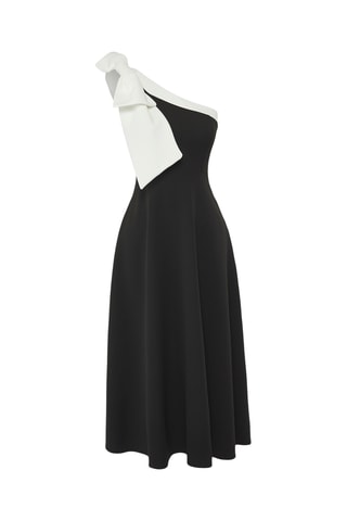 Robe asymétrique - Noir et blanc