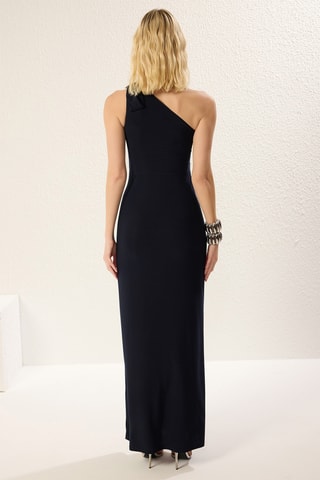 Robe asymétrique - Bleu marine