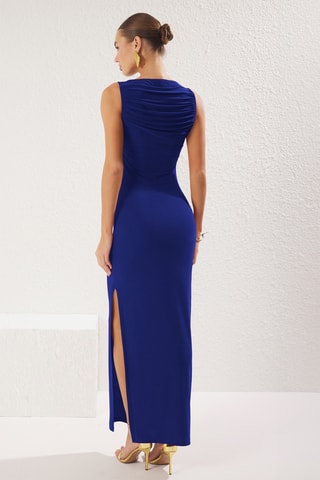 Robe fourreau - Bleu