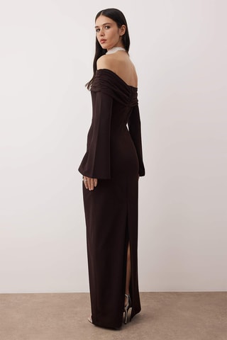 Robe longue - Marron foncé