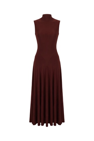 Robe longue - Marron foncé