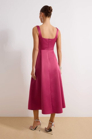 Robe midi - Fuchsia