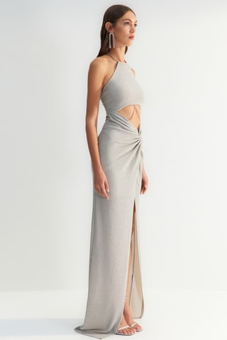Robe longue - Gris clair