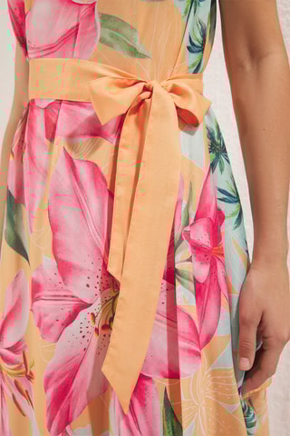 Robe asymétrique - Orange