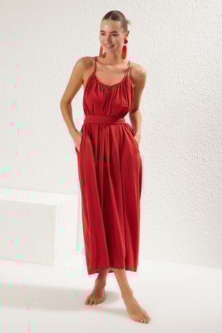 Robe droite - Rouge