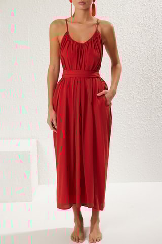 Robe droite - Rouge