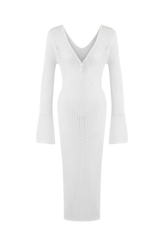 Robe fourreau - Ecru