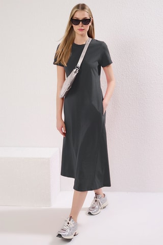 Robe midi - Anthracite