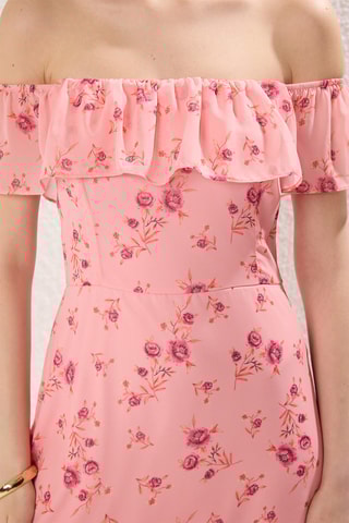 Robe midi - Rose