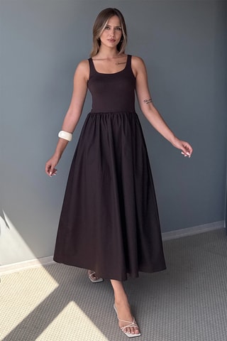 Robe patineuse - Marron