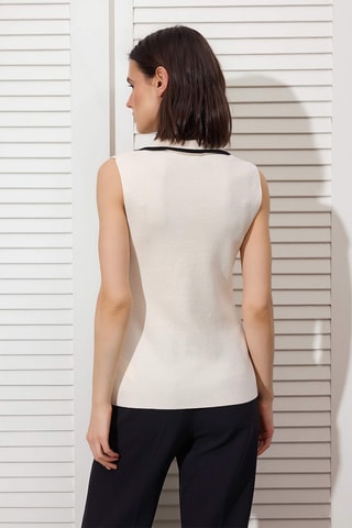 Gilet de costume - Ecru