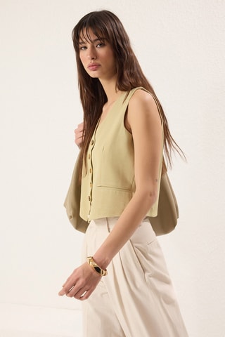 Gilet de costume - Kaki