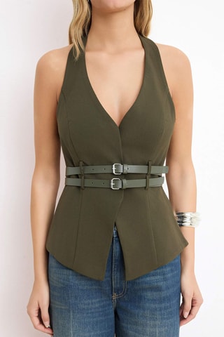 Gilet de costume - Vert