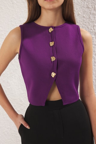 Gilet de costume - Violet