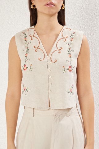 Gilet de costume - Beige