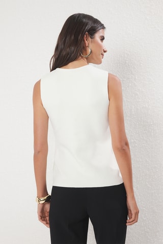 Gilet de costume - Ecru