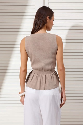 Gilet de costume - Taupe