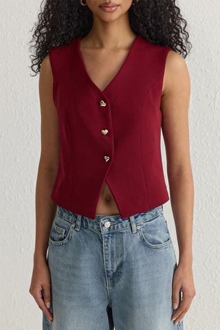 Gilet de costume - Bordeaux