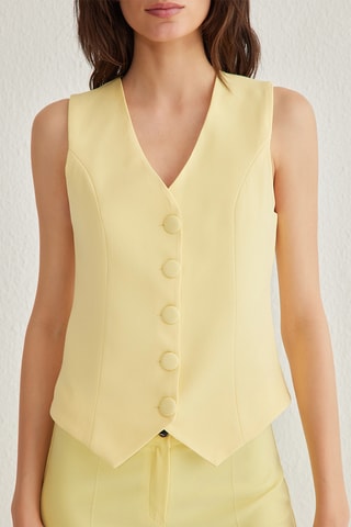 Gilet de costume - Jaune