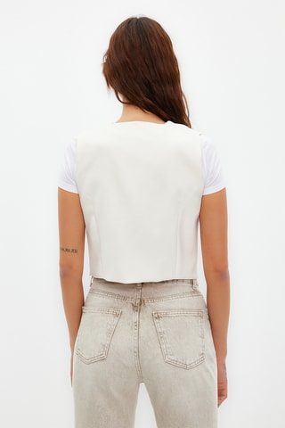 Gilet de costume - Ecru