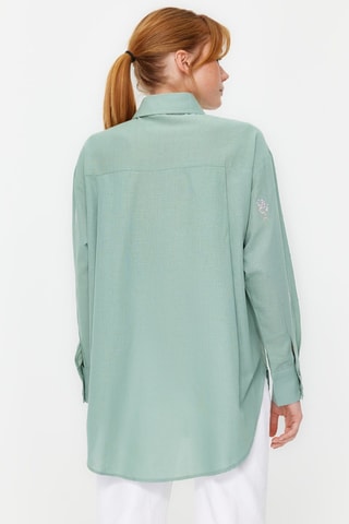 Chemisier oversize - Kaki