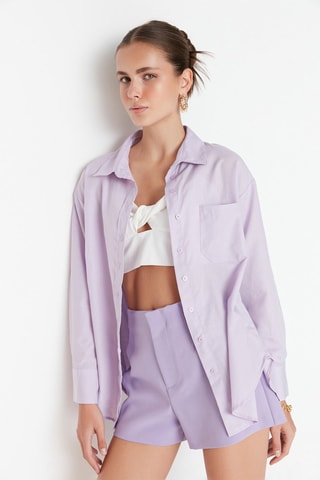 Chemisier relaxed - Mauve