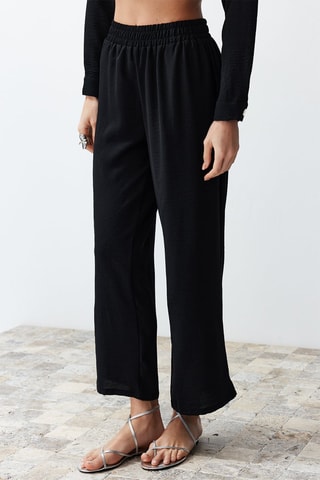 Chemisier et pantalon 7/8 - Noir