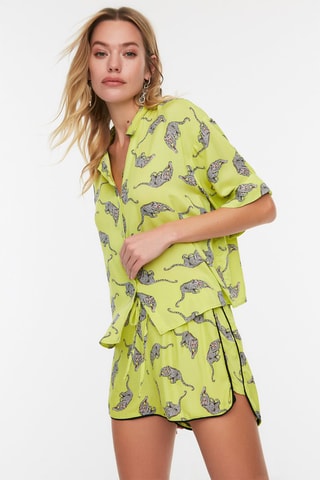 Chemisier et short - Vert citron