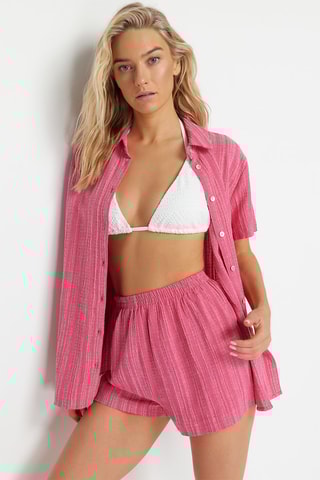 Chemisier et short - Fuchsia