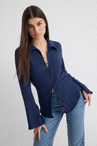 Chemisier - Bleu marine