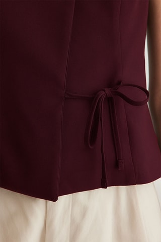 Chemisier slim - Bordeaux