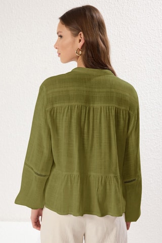 Chemisier oversize - Kaki