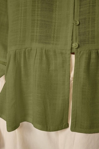 Chemisier oversize - Kaki