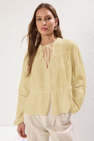 Chemisier oversize - Jaune