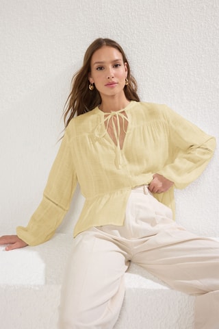 Chemisier oversize - Jaune