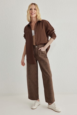 Chemisier regular - Marron