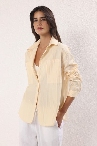 Chemisier - Jaune et blanc