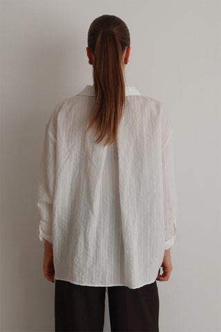 Chemisier oversize - Blanc