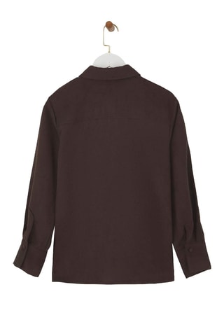 Chemisier regular - Marron foncé