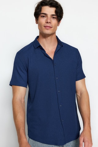 Chemise regular - Bleu marine