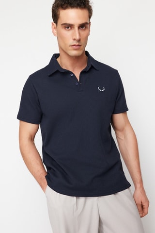 Polo regular - Bleu marine